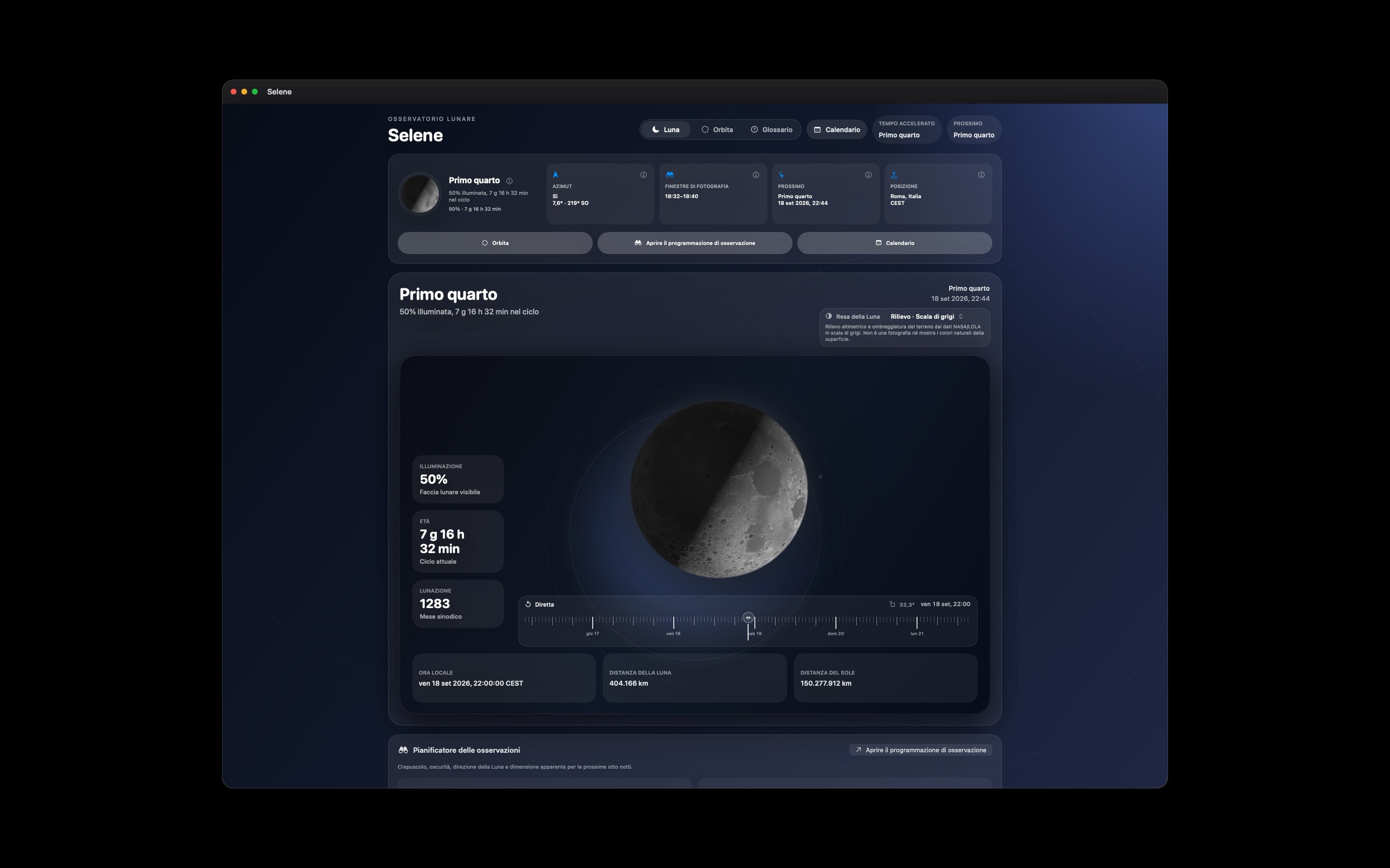 Selene Mac screenshot 9: Mac · Rilievo · Scala di grigi