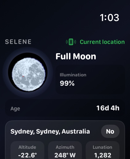Selene watchos App Store screenshot 2