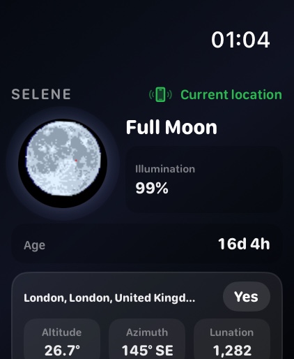 Selene watchos App Store screenshot 2