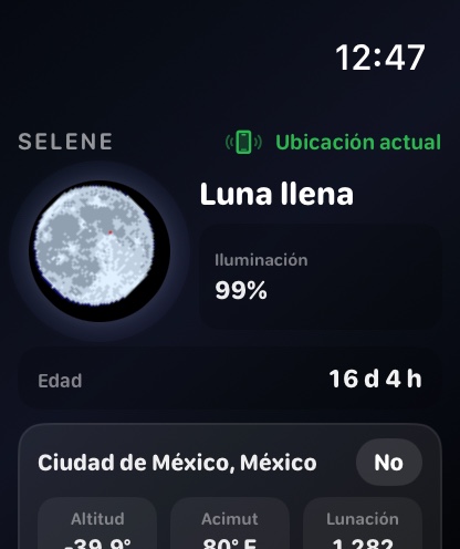 Selene watchos App Store screenshot 1