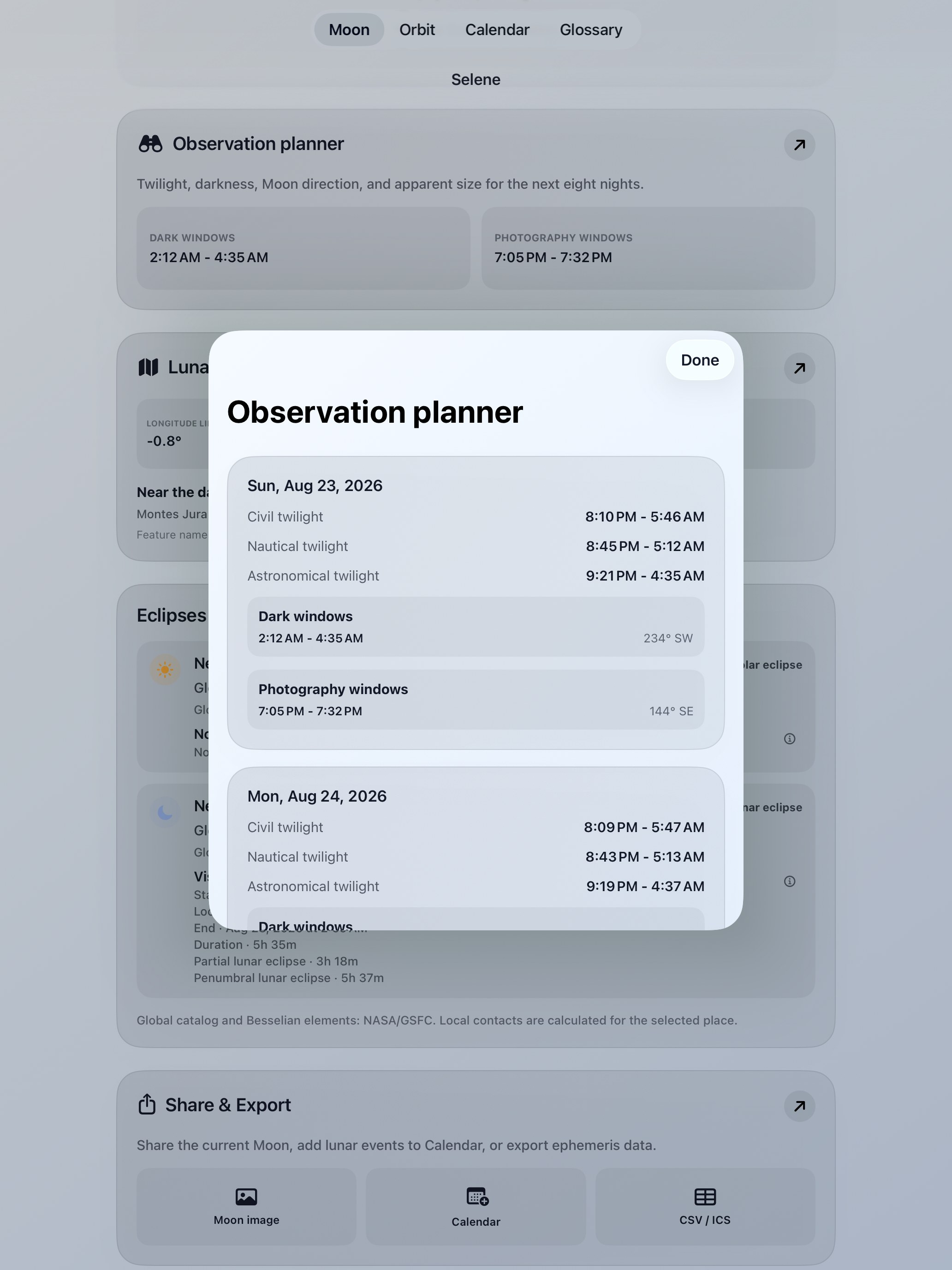 Selene ipados App Store screenshot 10