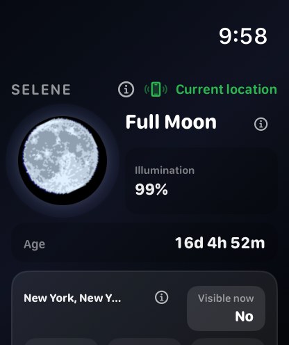 Selene watchos App Store screenshot 1