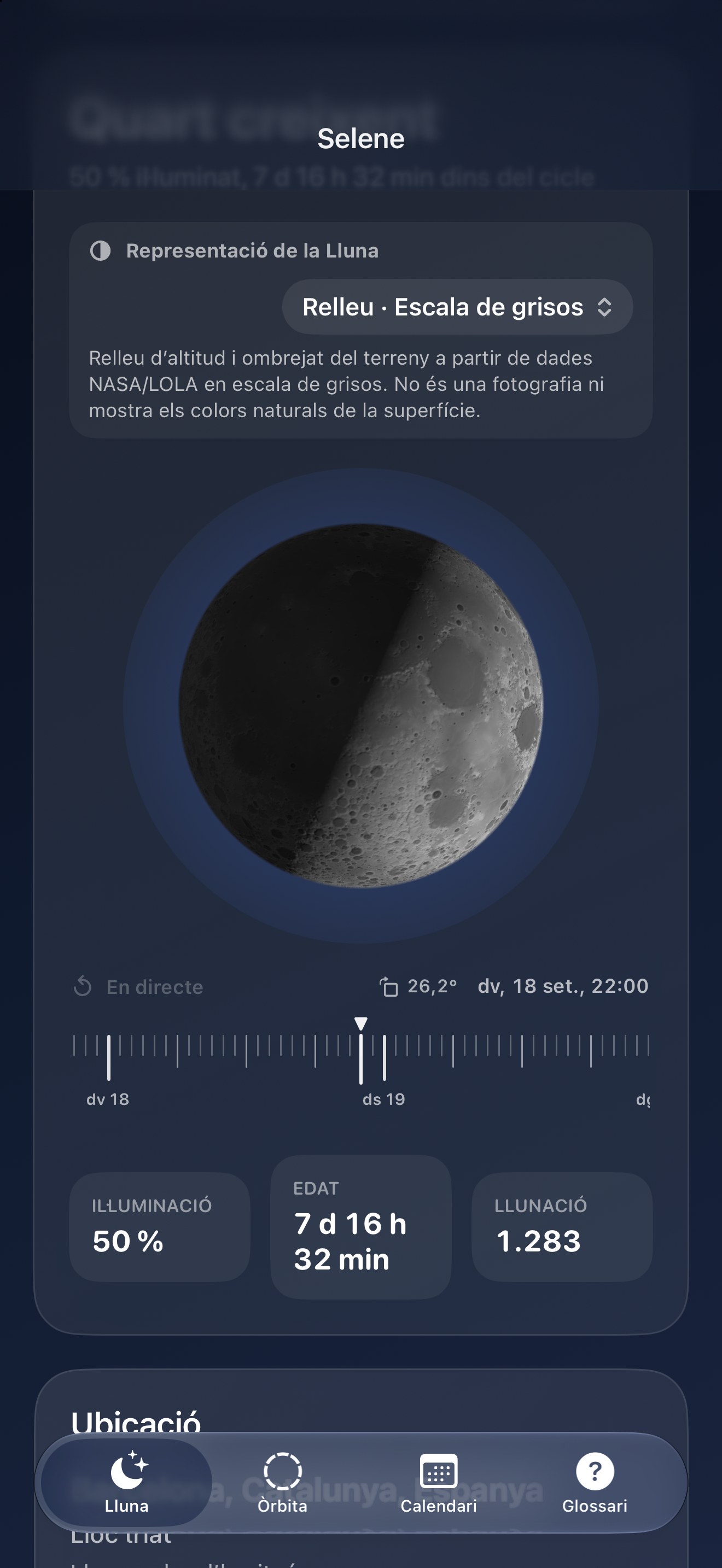 Selene iPhone screenshot 9: iPhone · Relleu · Escala de grisos