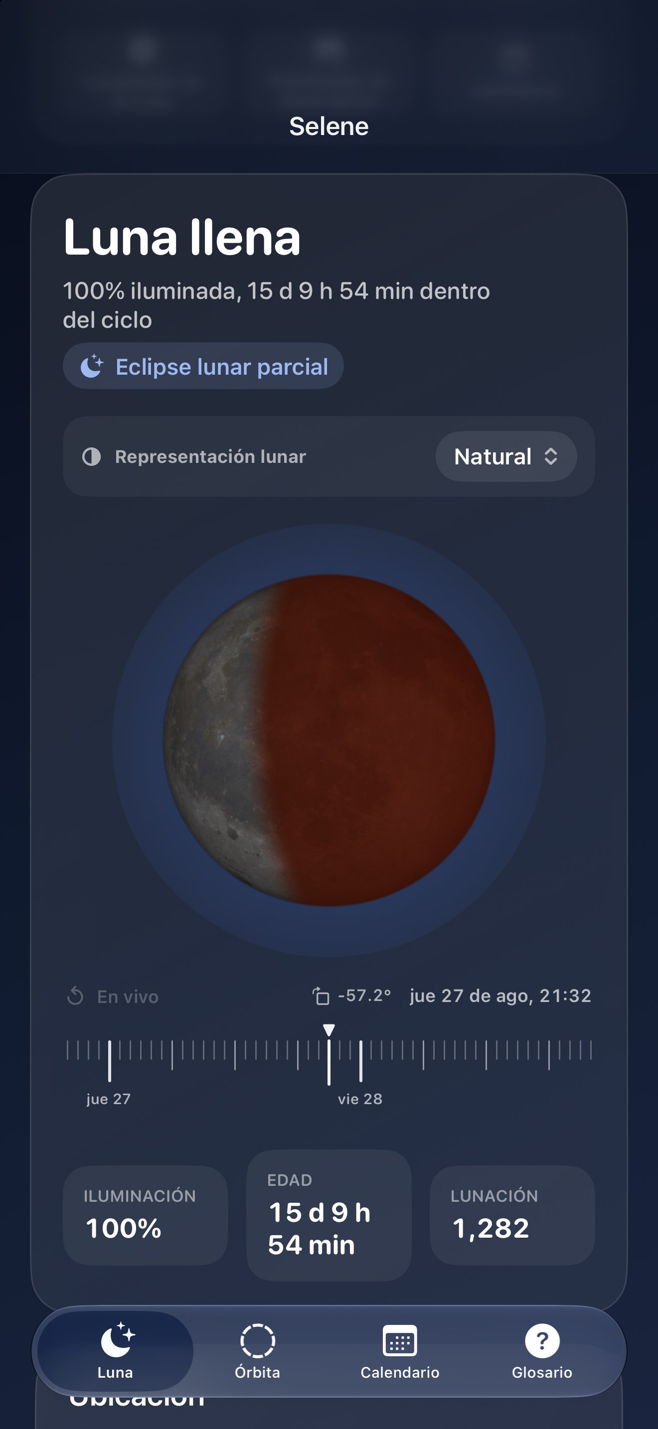 Selene iPhone screenshot 8: iPhone · Eclipses