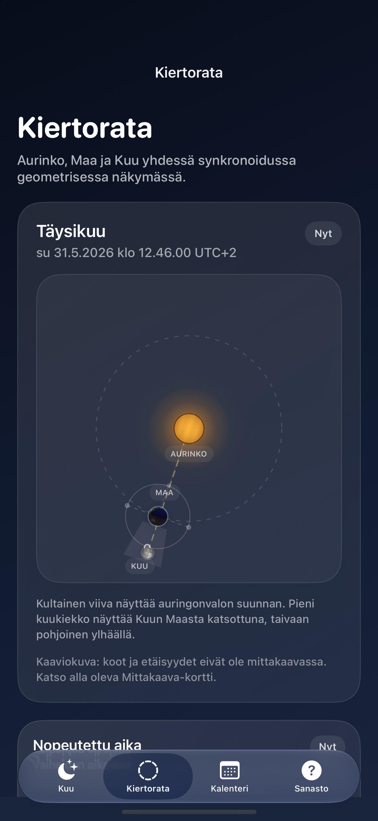 Selene iPhone screenshot 4: iPhone · Kiertorata