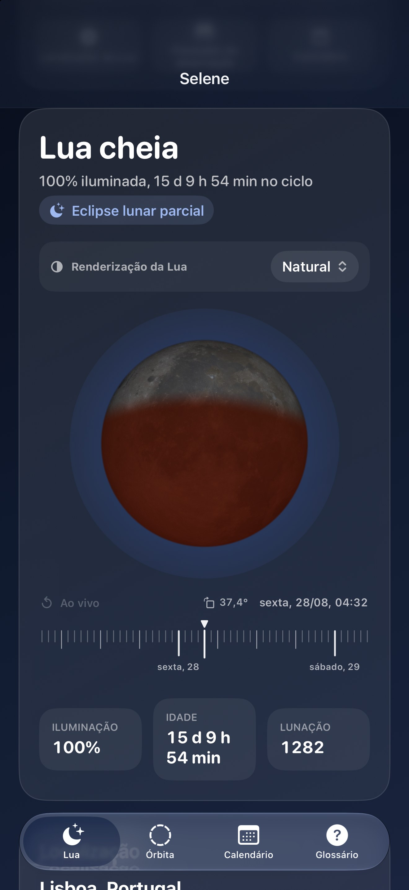 Selene iPhone screenshot 8: iPhone · Eclipses
