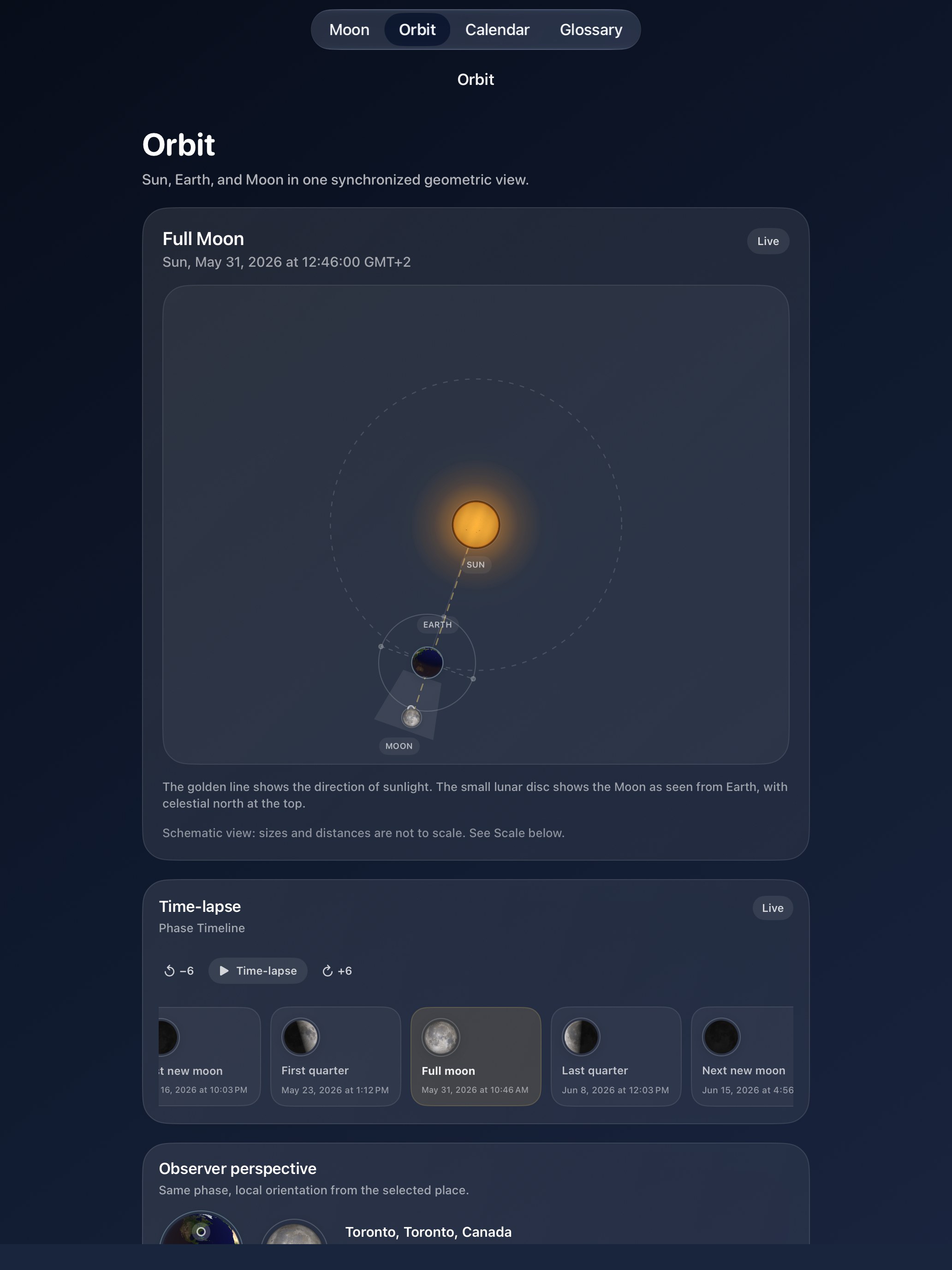 Selene iPad screenshot 4: iPad · Orbit