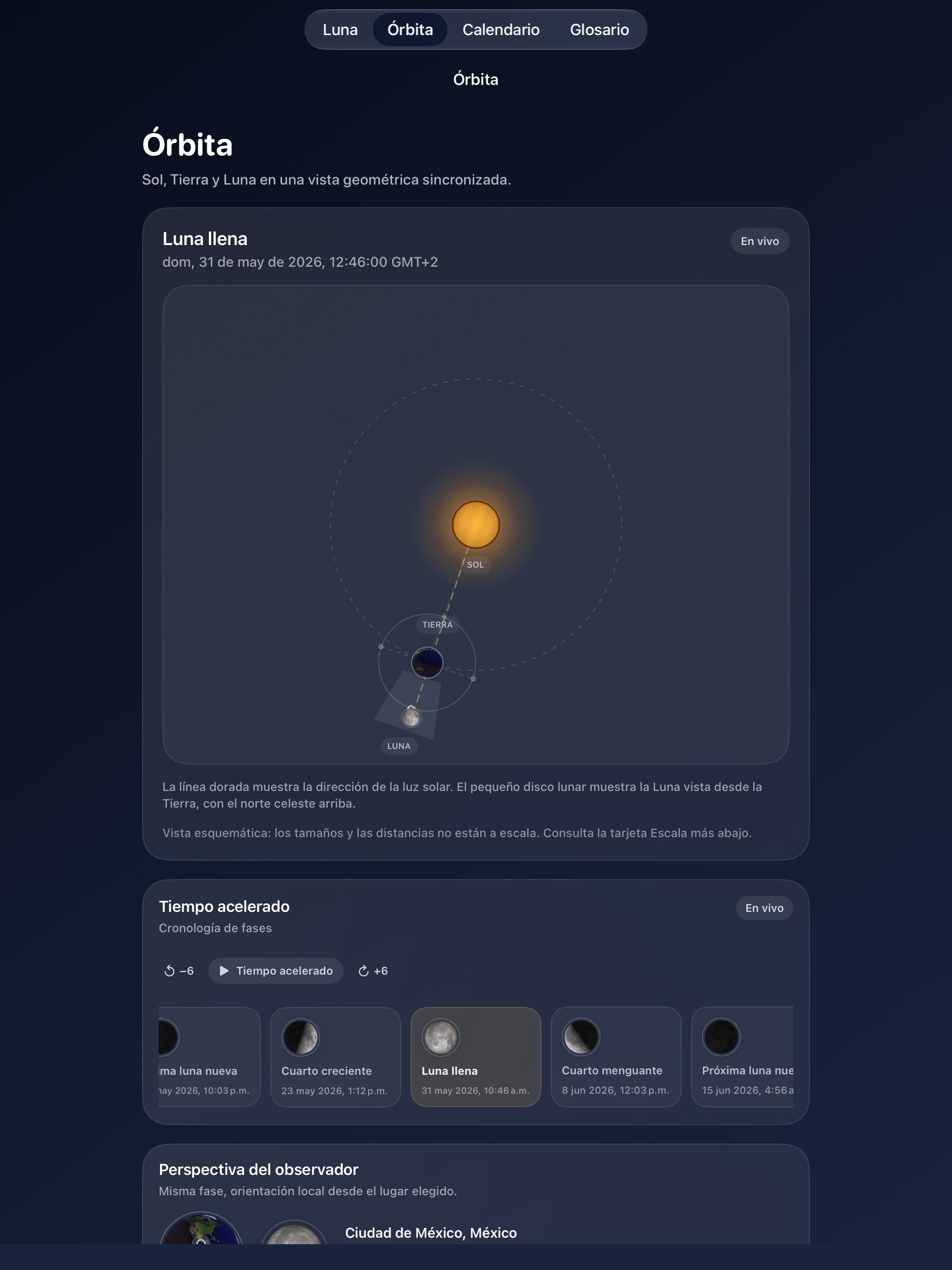 Selene iPad screenshot 4: iPad · Órbita