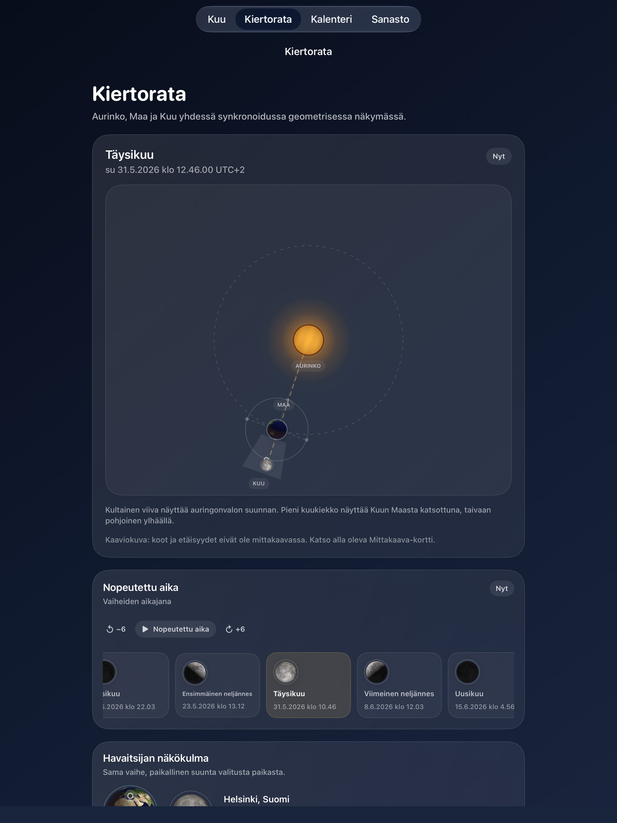 Selene iPad screenshot 4: iPad · Kiertorata