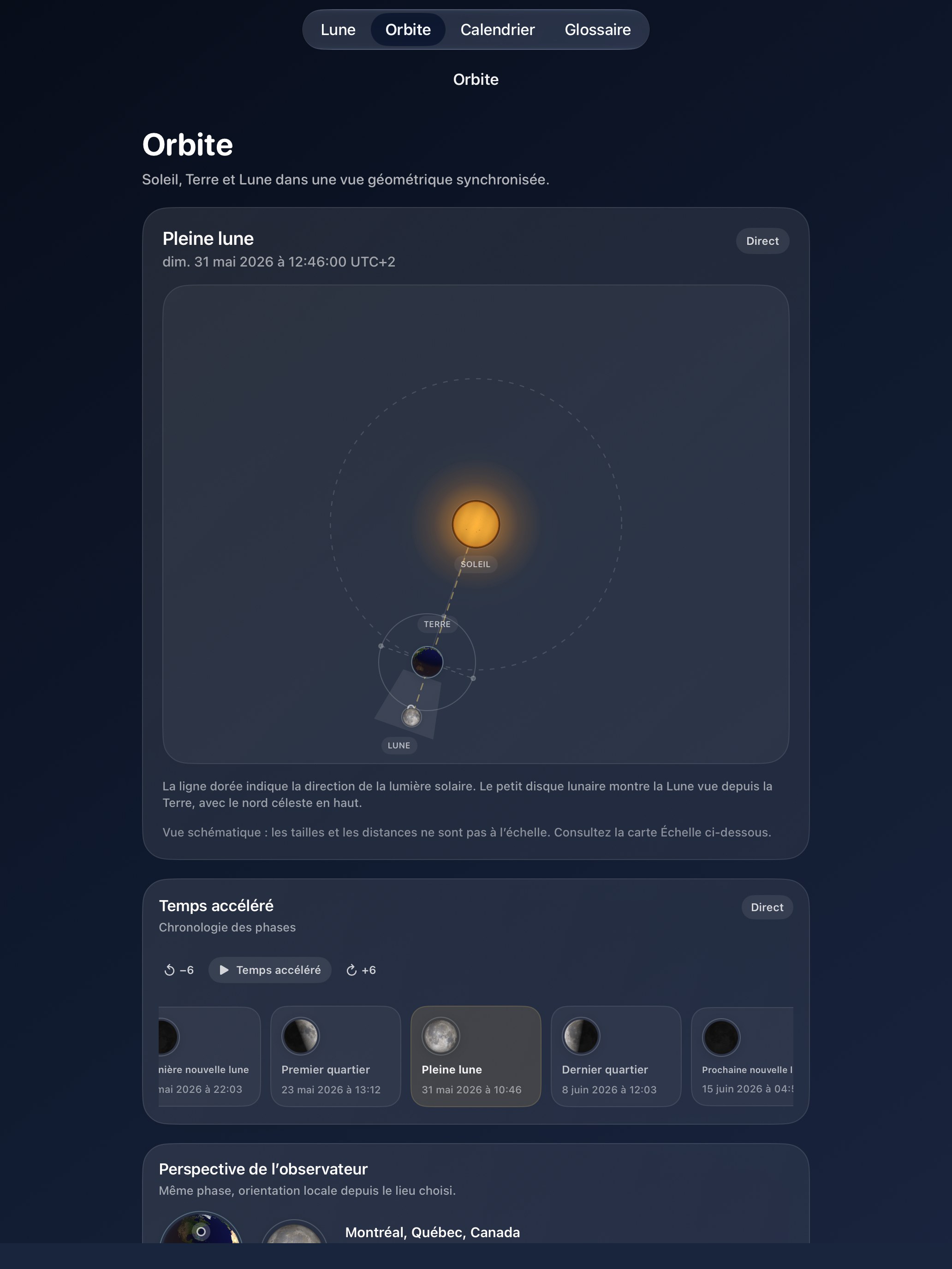 Selene iPad screenshot 4: iPad · Orbite