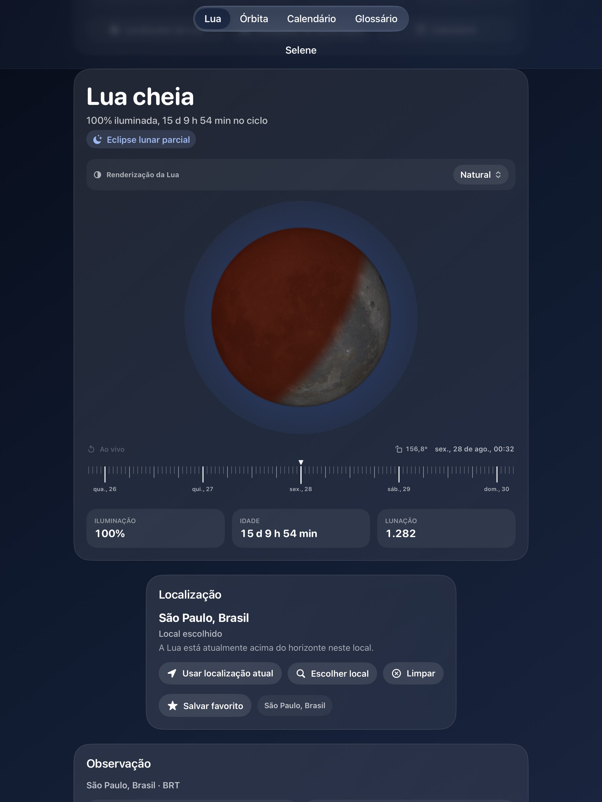 Selene iPad screenshot 8: iPad · Eclipses