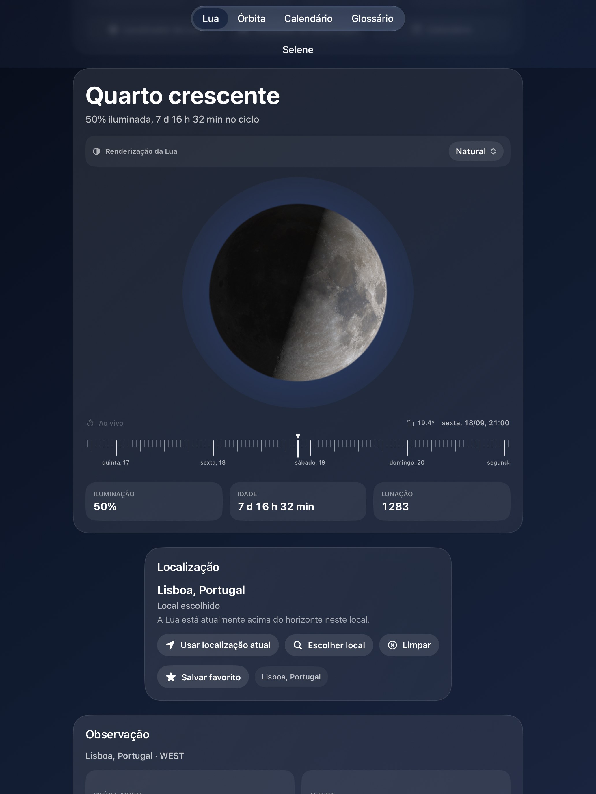Selene iPad screenshot 1: iPad · Lua