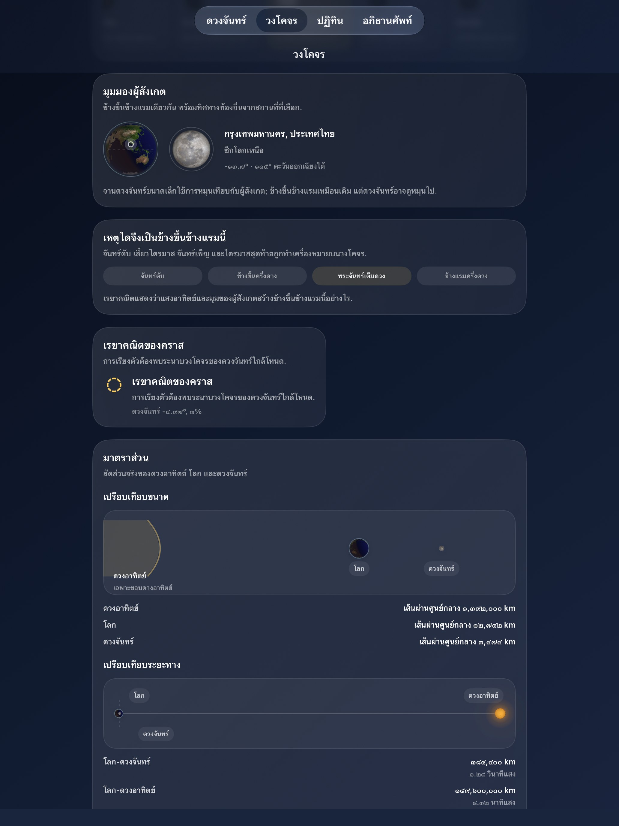 Selene iPad screenshot 7: iPad · การสังเกต