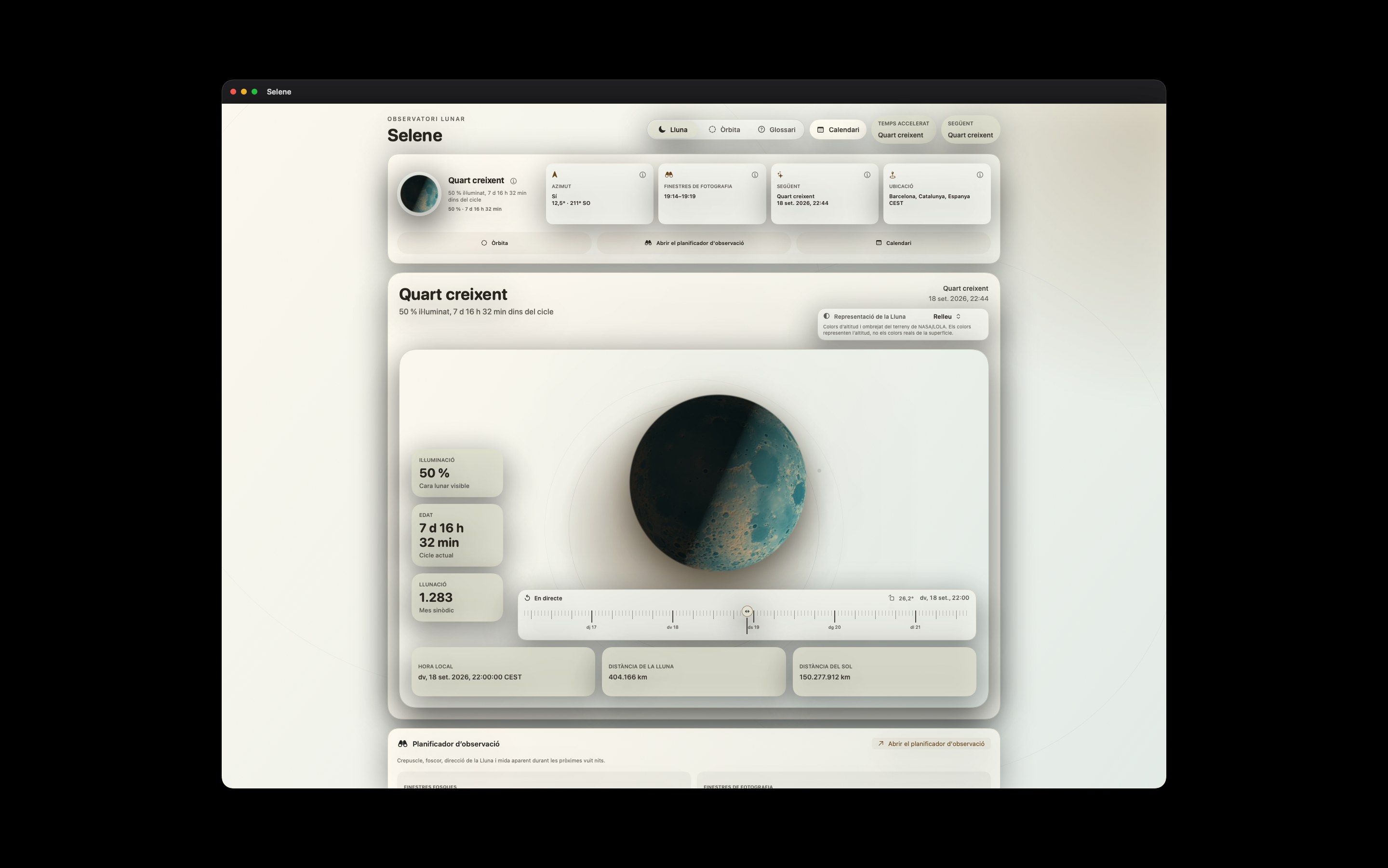 Selene Mac screenshot 8: Mac · Relleu