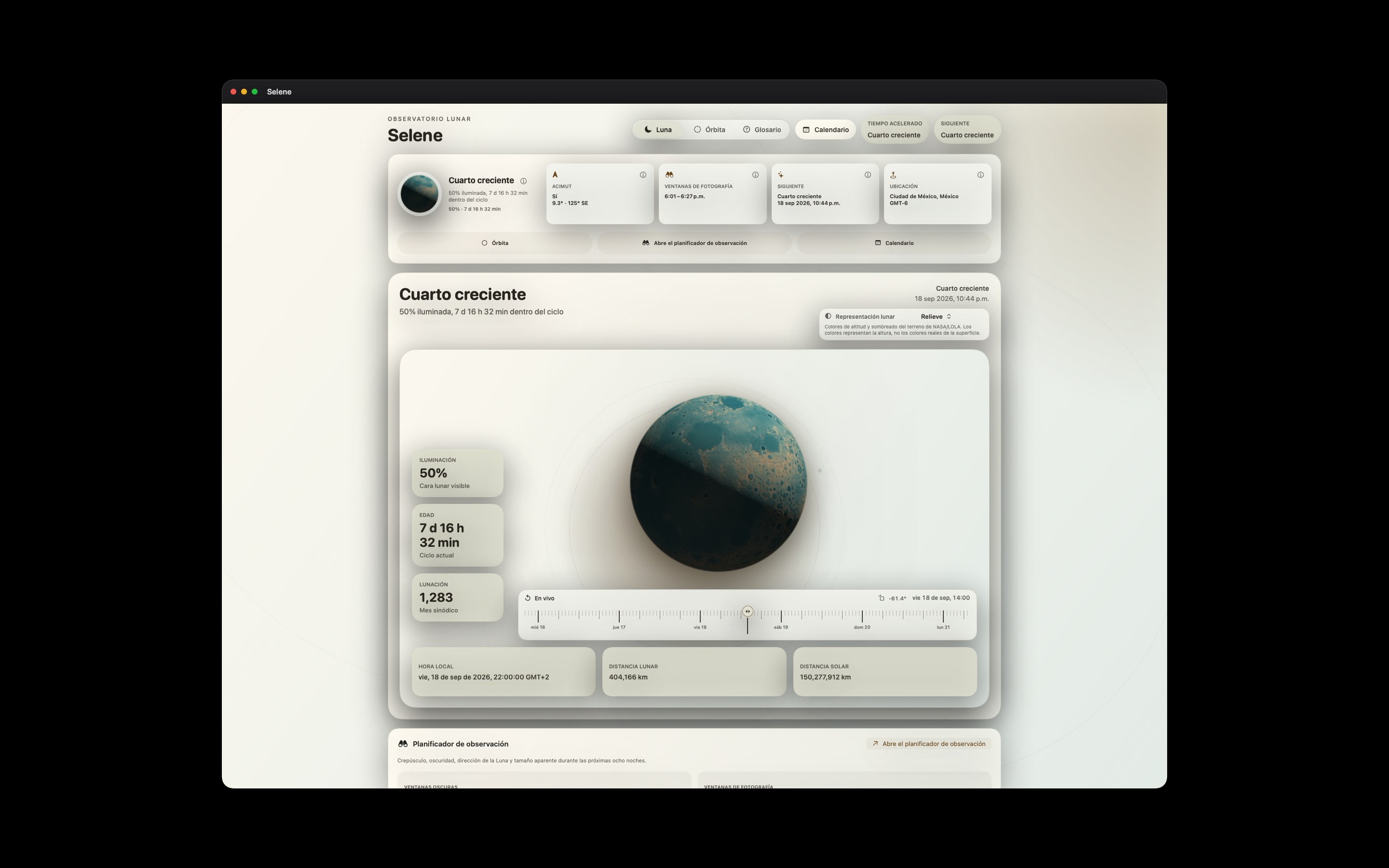 Selene Mac screenshot 8: Mac · Relieve