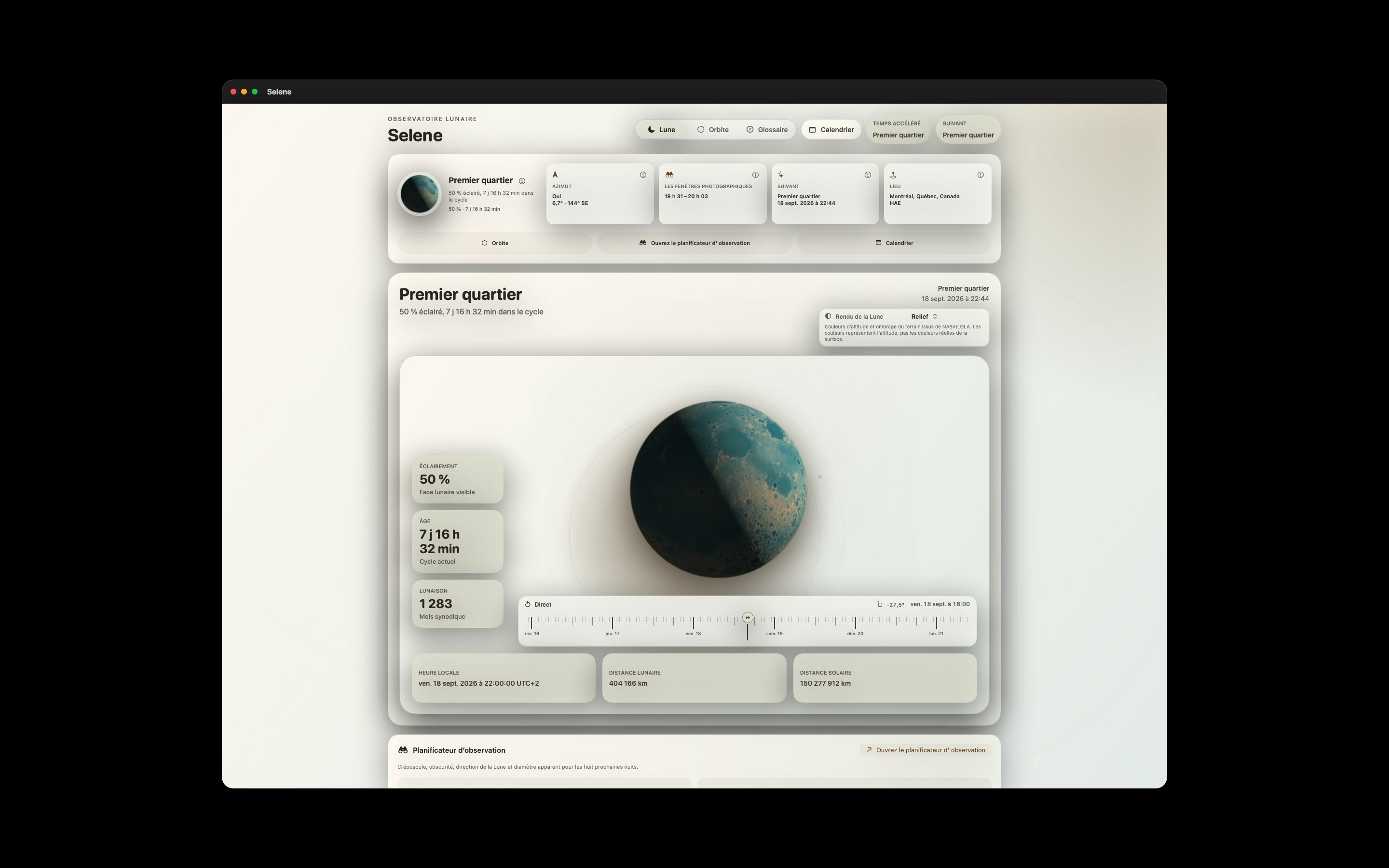 Selene Mac screenshot 8: Mac · Relief