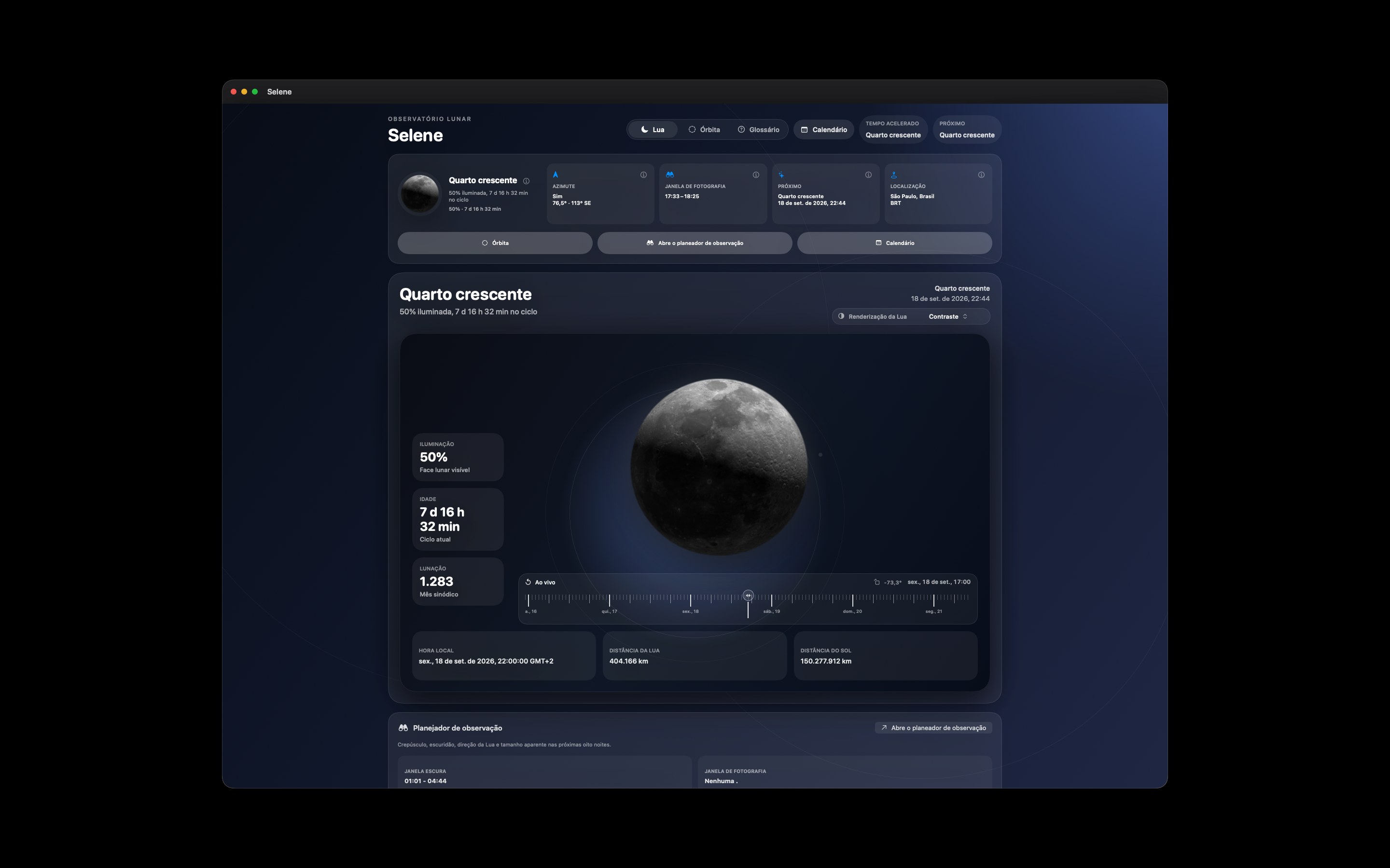 Selene Mac screenshot 3: Mac · Contraste