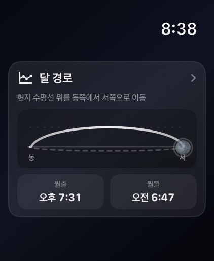Selene Apple Watch screenshot 2: Apple Watch Ultra 3 · 달 경로