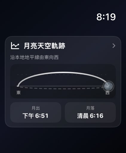 Selene Apple Watch screenshot 2: Apple Watch Ultra 3 · 月亮天空軌跡