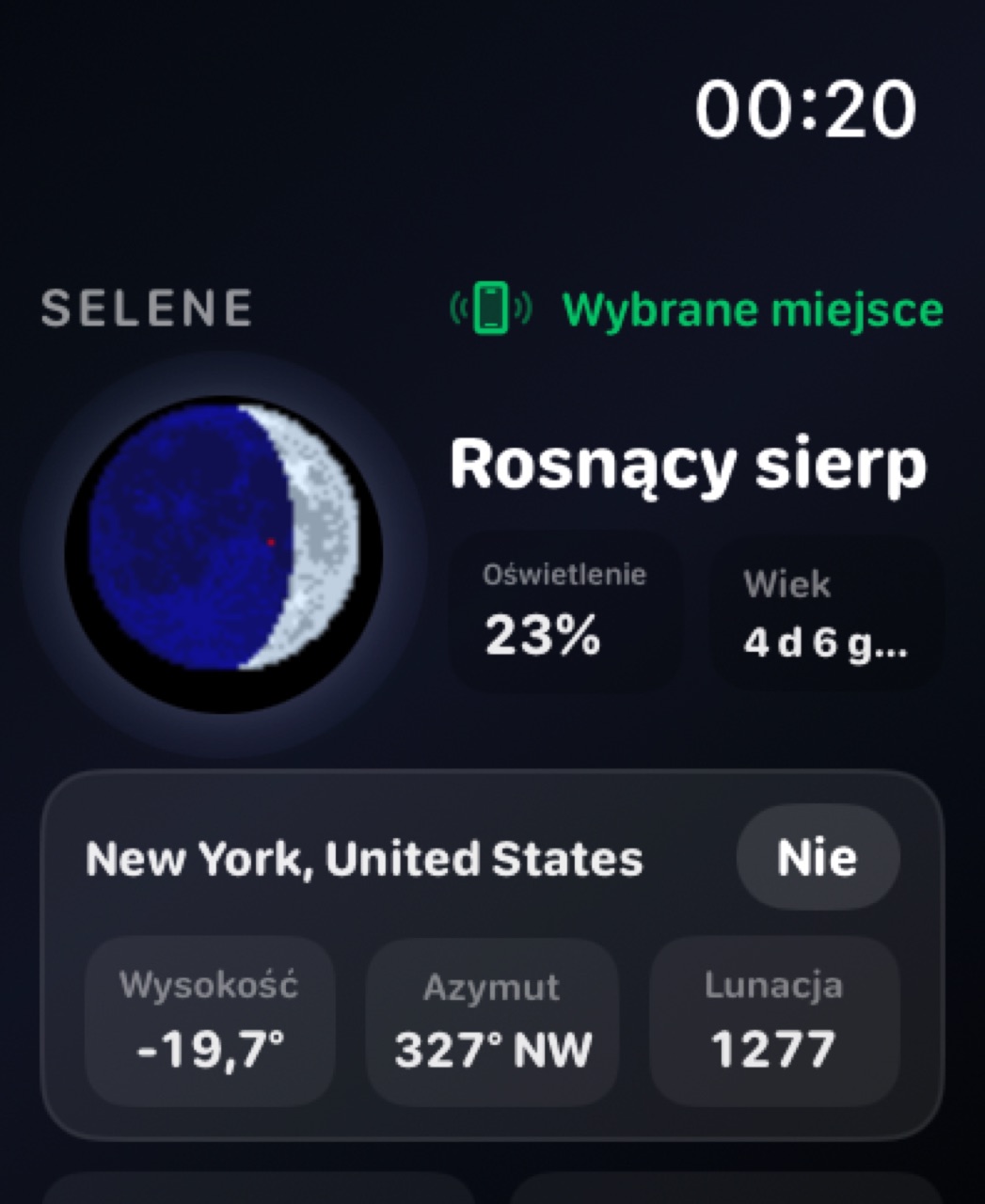 Selene watchos App Store screenshot 1