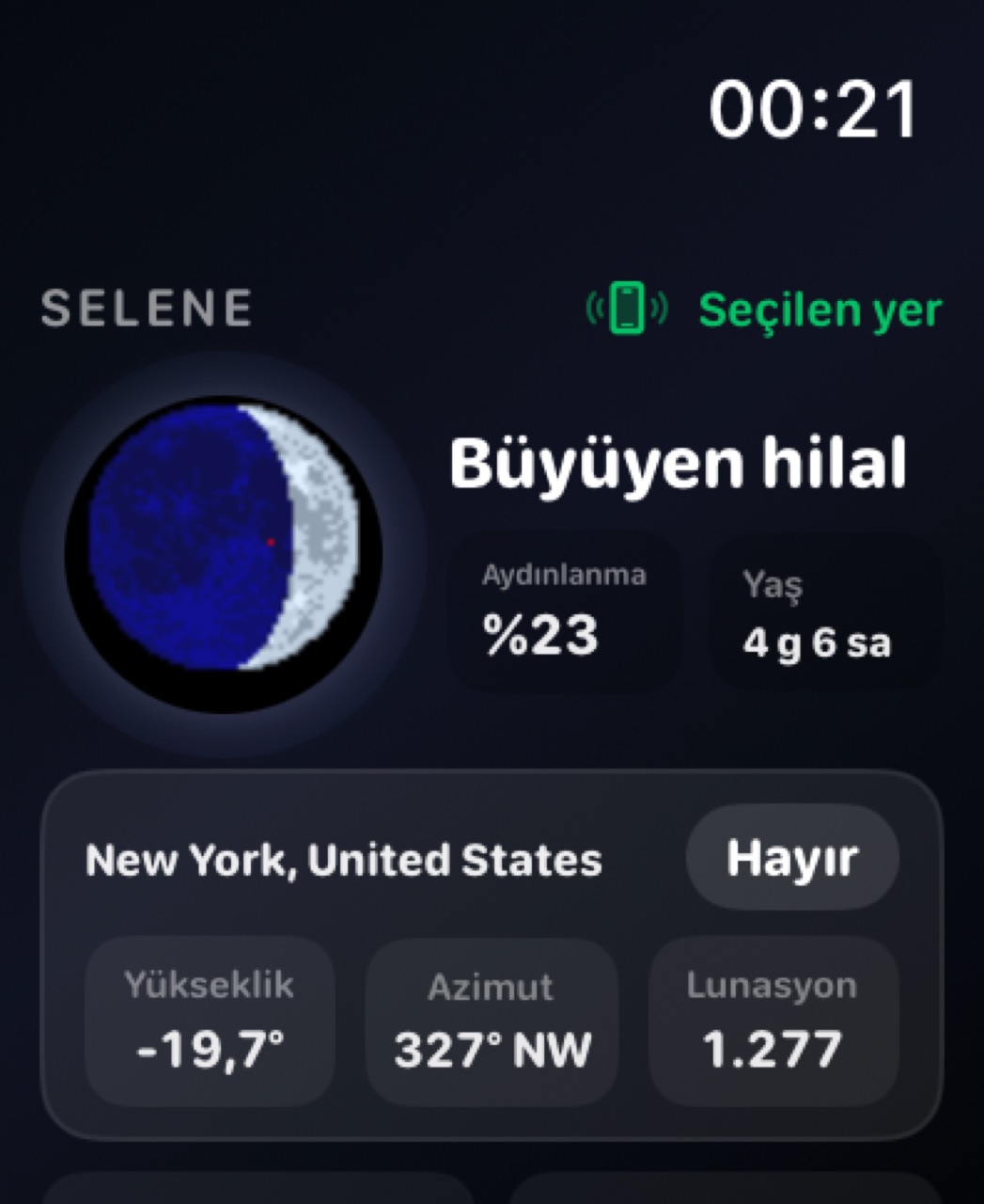 Selene watchos App Store screenshot 1