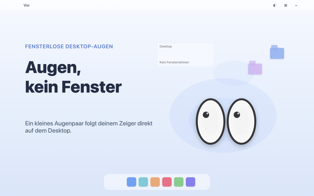 Vizr Desktop Eyes macos App Store screenshot 4