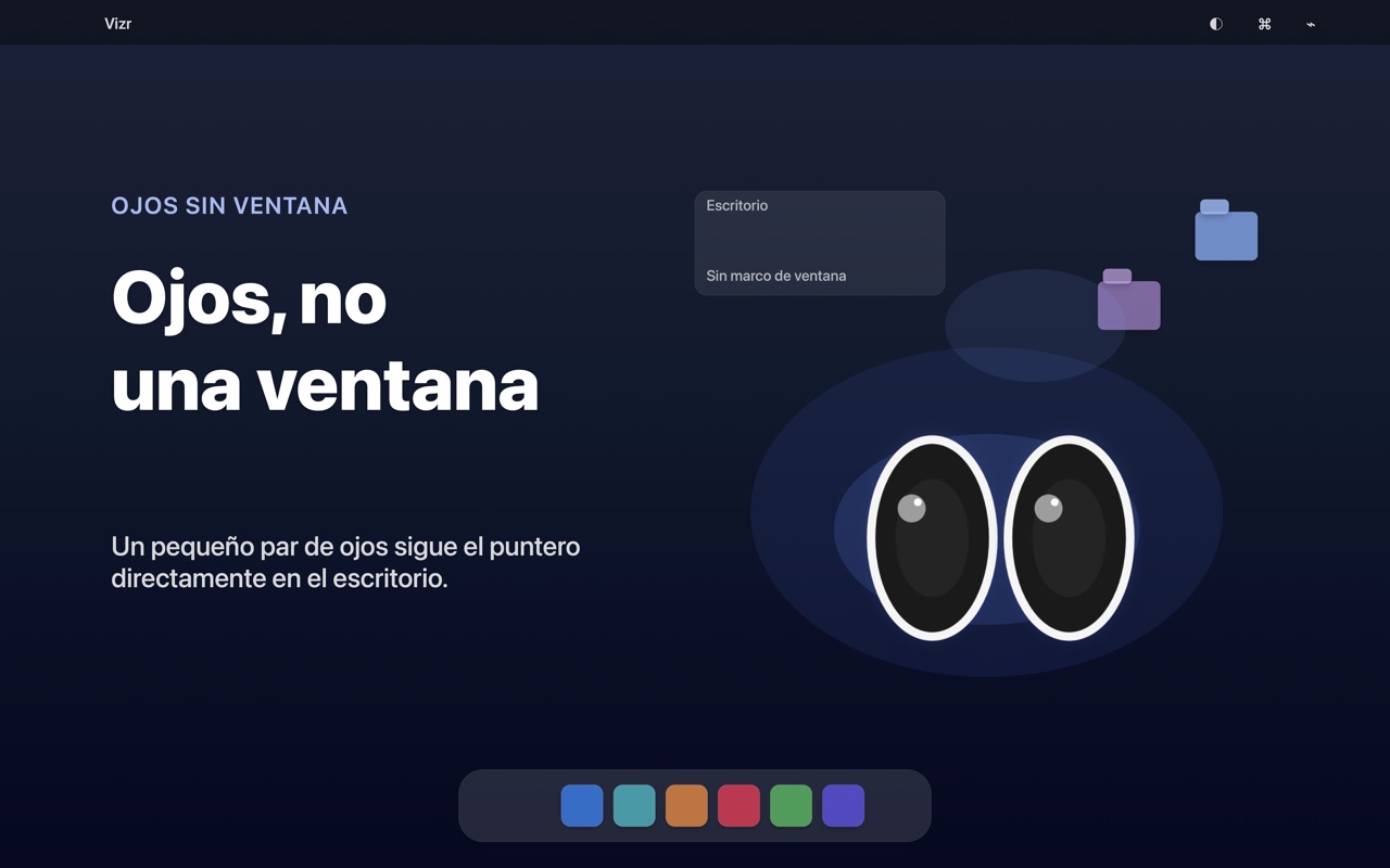 Vizr Desktop Eyes macos App Store screenshot 1