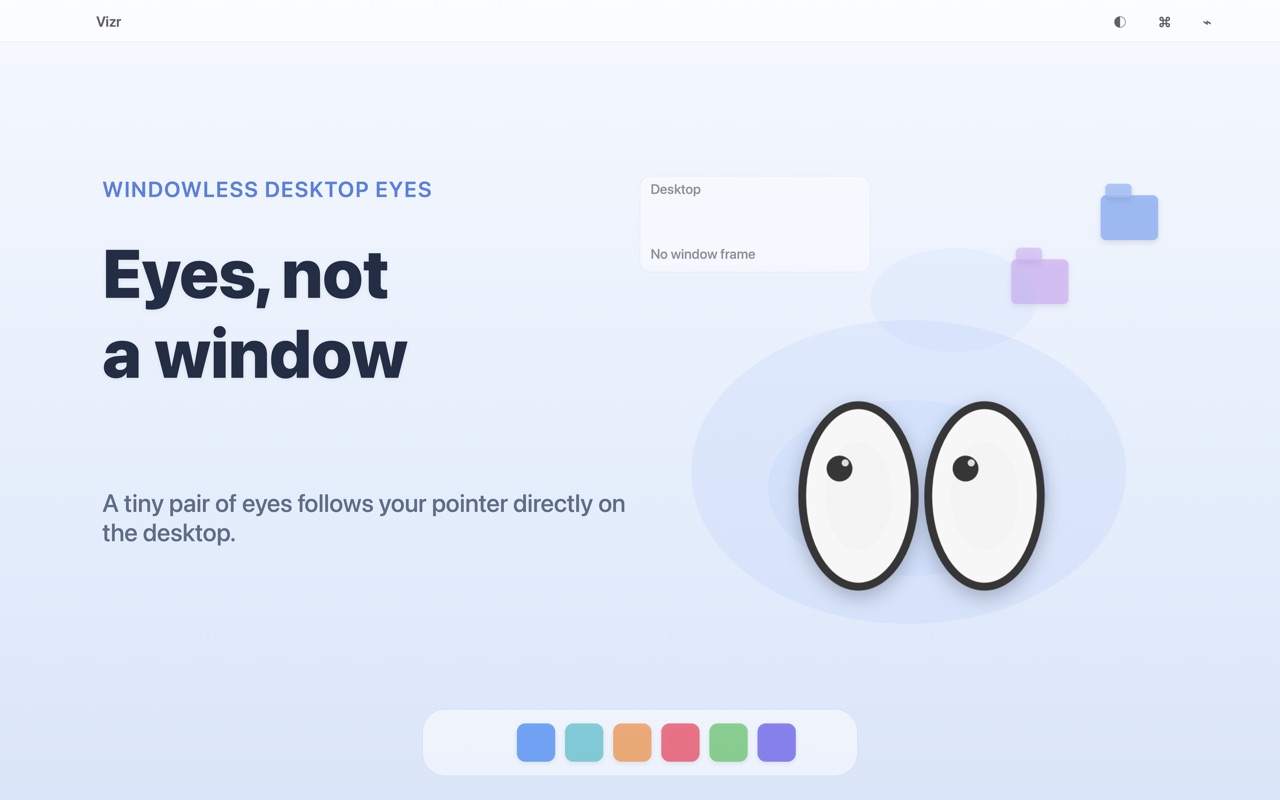 Vizr Desktop Eyes macos App Store screenshot 4