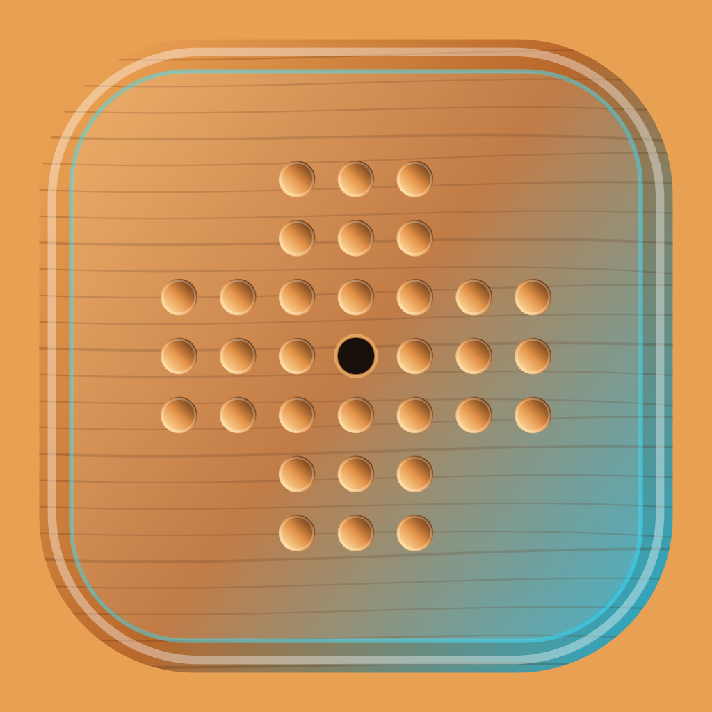 Wood Peg Solitaire icon