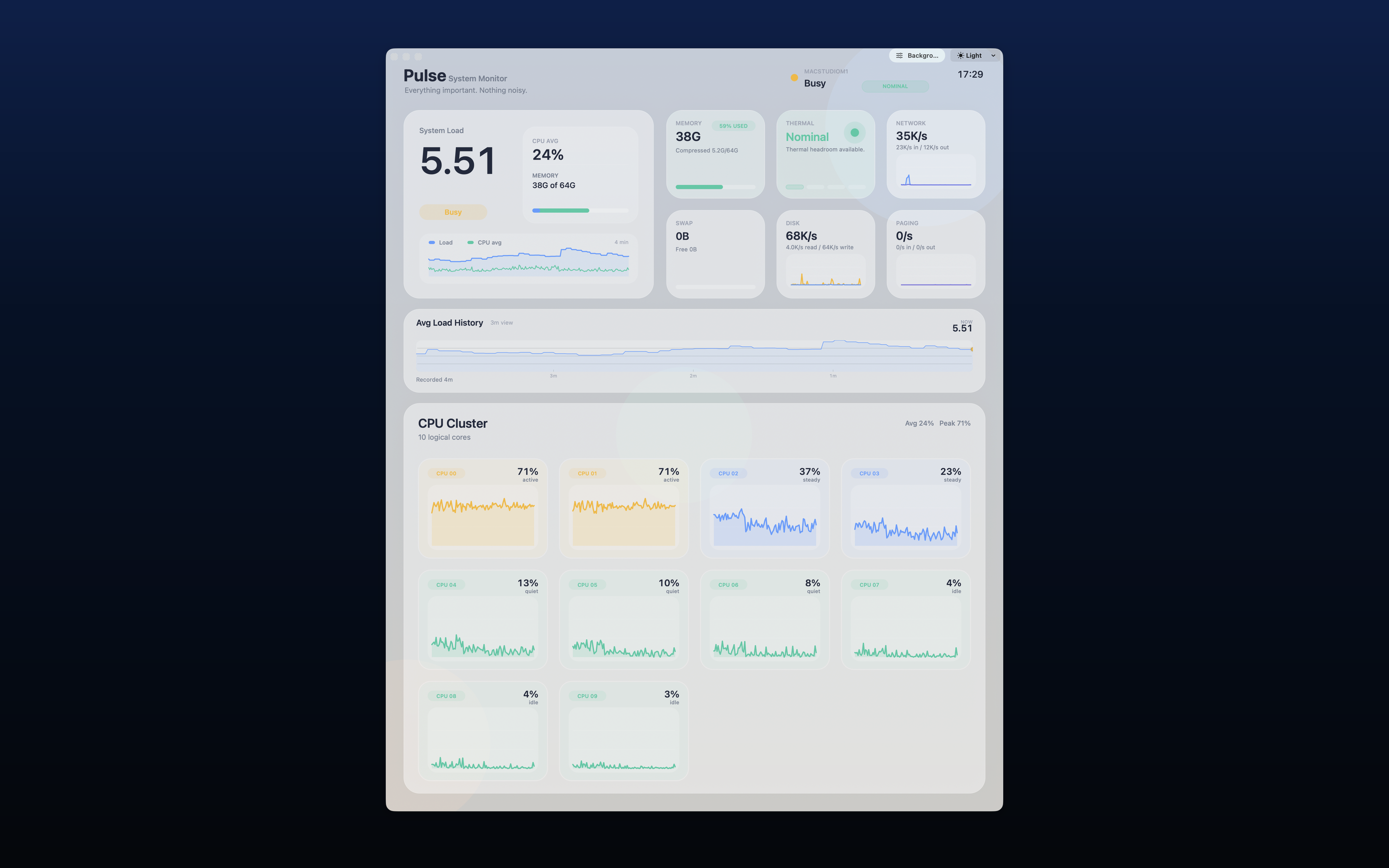 Pulse portrait detail view — App Store screenshot