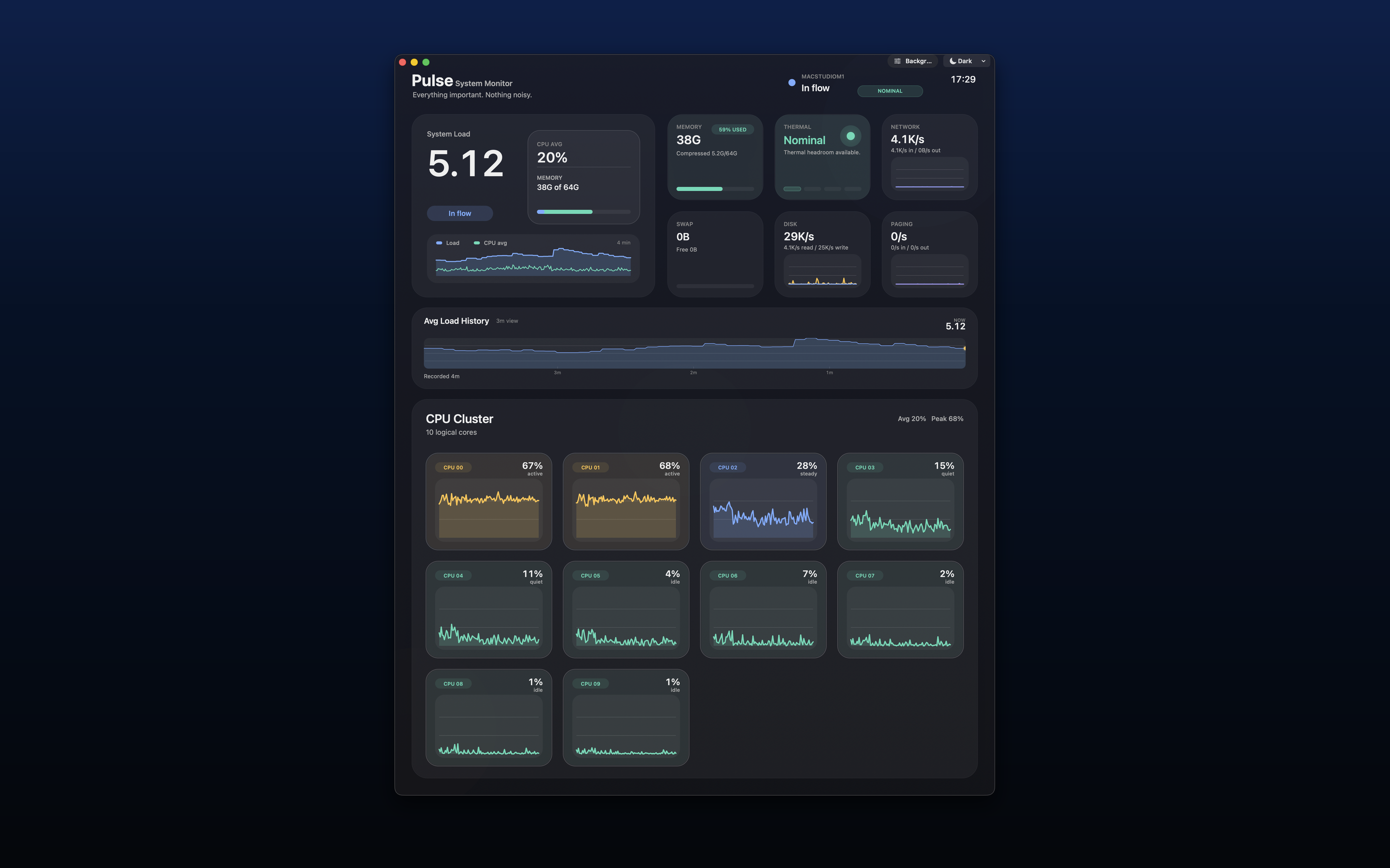 Pulse portrait overview — App Store screenshot
